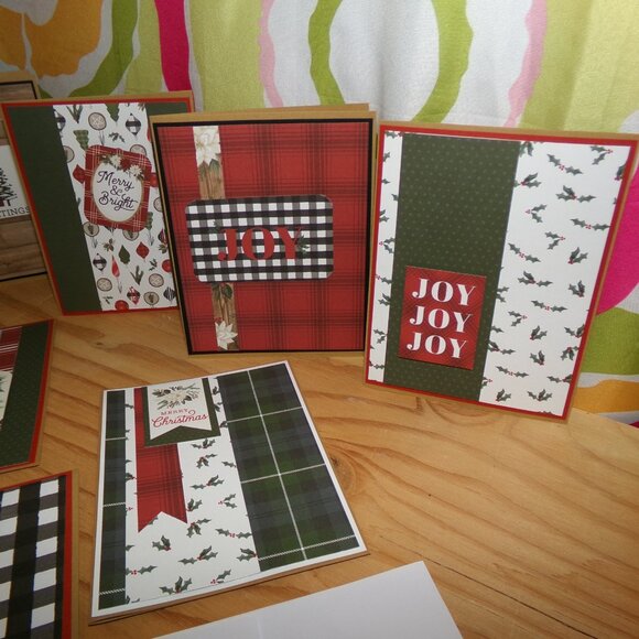 Set of 12 Handmade "Cozy & Warm" Christmas Cards NWT - Picture 5 of 5
